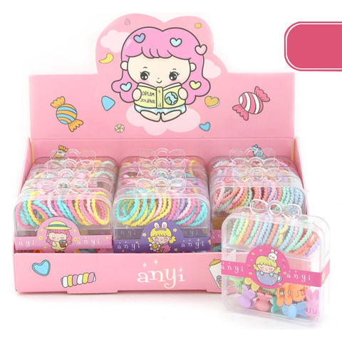 Girls Mini Hair Ties and Clip Set