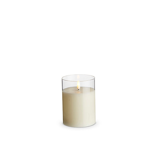 Glass Ivory Candle