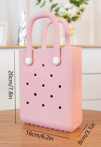 Pink Waterproof Tote