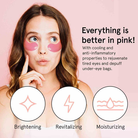 Pink Moisturizing Under Eye Masks