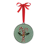 Candy Snowman Disc Ornament