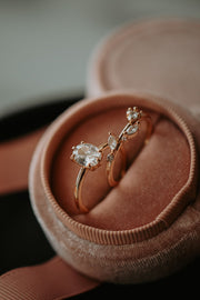 Raya 2PC Champagne Gold Ring Set