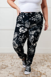 Your New Favorite Joggers in Rose Print