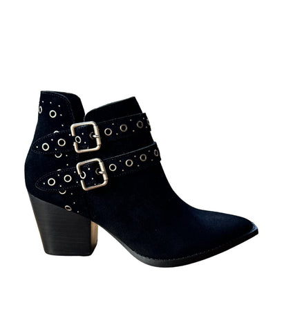 Elsa Leather Ankle Boot in Black