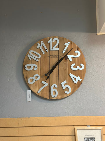 Round Rustic Clock