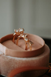 Raya 2PC Champagne Gold Ring Set